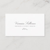 淡いデリケートなフローラアクセ結婚ントのスタイル 名刺 (正面)