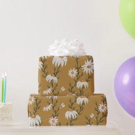 淡いパステルカラーの花 ソフトな桜色の花 ブライダル スプリ ラッピングペーパー