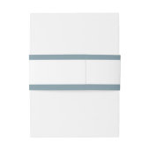 淡いパステル スレートブルー | ウェディング ベリーバンド 招待状ベリーバンド (裏面例)