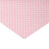 淡いピンクおよび白い水玉模様パターン 薄葉紙 (角)