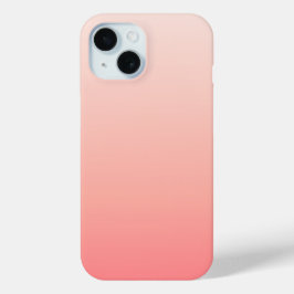 淡いピンクとオレンジのグラデーション iPhone 15ケース