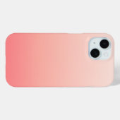 淡いピンクとオレンジのグラデーション Case-Mate iPhoneケース (裏面 (横))
