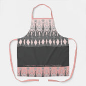 淡いピンクとグモダンレイ エプロン (正面)