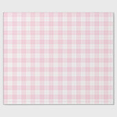 淡いピンクと白の格子模様の包装紙 ラッピングペーパー (フラット)