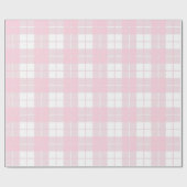 淡いピンクと白の格子模様|大きい| ラッピングペーパー (フラット)