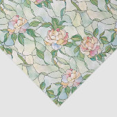 淡いピンクと白の花ステンドグラス効果 薄葉紙 (詳細)