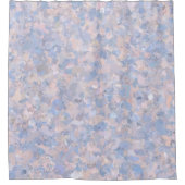 淡いピンクと青 シャワーカーテン (正面)