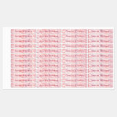 淡いピンクのエーテル《写真》ぼけ味防水名 ラベル (シート)