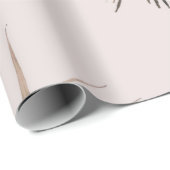 淡いピンクのオウム模様のラッピング紙 ラッピングペーパー (ロールコーナー)