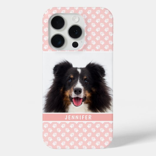 淡いピンクのカスタムペット写真 Case-Mate iPhoneケース (裏面)