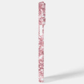 淡いピンクのキラキラのGlam Signature Case-Mate iPhoneケース (裏面 / 右)