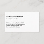 淡いピンクのテクスチャ背景 名刺 (裏面)