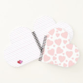 淡いピンクのハート ノートブック (内部)