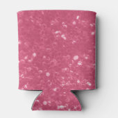 淡いピンクのバラフェイクスパークルグリッターモノグラム 缶クーラー (裏面)