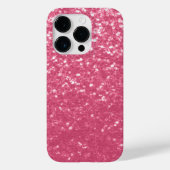 淡いピンクのバラフェイクスパークルグリッター Case-Mate iPhoneケース (裏面)