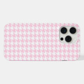 淡いピンクのパタ千鳥格子のーン iPhoneケース (裏面横)