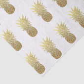 淡いピンクのフェイクな金ゴールドホイルのパイナップルティッシュペーパー 薄葉紙 (詳細)