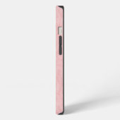 淡いピンクのヘビ柄 iPhoneケース (左側面)
