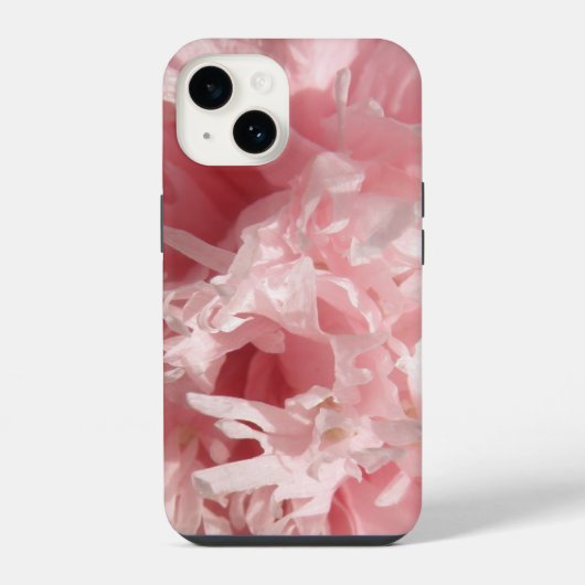 淡いピンクのポピー iPhoneケース (裏面)