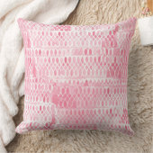 淡いピンクのレースコンテンポラリーパターン クッション (ブランケット)