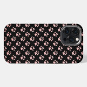 淡いピンクの前足のパターン iPhoneケース (裏面横)