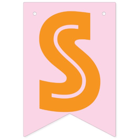 淡いピンクの多彩の☆の甘い女の赤ちゃんの☆の印 バンティングフラッグ (第1の旗)