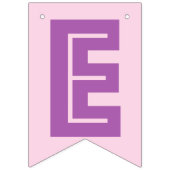 淡いピンクの多彩の☆の甘い女の赤ちゃんの☆の印 バンティングフラッグ (第3の旗)