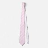 淡いピンクの斜めの縞 ネクタイ (正面)