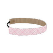 淡いピンクの格子縞 アスレチックヘッドバンド (左)