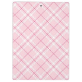 淡いピンクの格子縞 クリップボード (裏面)
