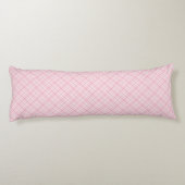淡いピンクの格子縞 ボディピロー (裏面)
