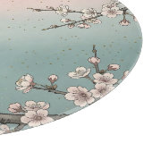 淡いピンクの桜の花と枝 カッティングボード (角)