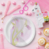 淡いピンクの水彩ウォッシュペーパープレート ペーパープレート (パーティー)