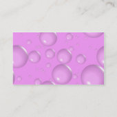 淡いピンクの泡 名刺 (裏面)