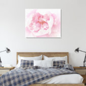 淡いピンクの牡丹の花 キャンバスプリント (インサイチュ (寝室))