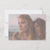 淡いピンクの結婚式の仲人になってくれる？の提案カード 招待状 (裏面)