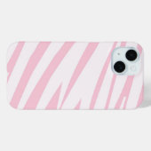 淡いピンクの縞模様 Case-Mate iPhoneケース (裏面 (横))