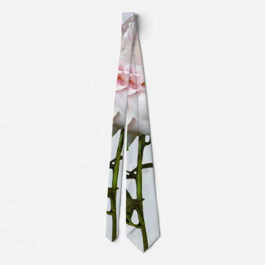 淡いピンクの芍薬と蕾 ネクタイ (裏面)