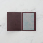 淡いピンクの芍薬のグリーティングカード カード (内部)