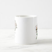 淡いピンクの芍薬の花と蕾 コーヒーマグカップ (中央)