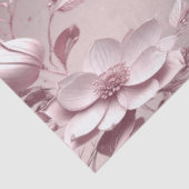 淡いピンクの花柄ティシュペーパー 薄葉紙 (詳細)