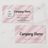 淡いピンクの花色 名刺 (正面/裏面)