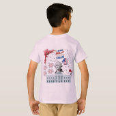 淡いピンクのGlory Under the Stars Tシャツ (裏面フル)