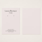 淡いピンクミニマル色のジュエリーイヤリングディスプレイ (正面&裏面)