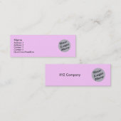 淡いピンク スキニー名刺 (正面/裏面)