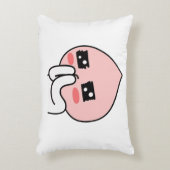 淡いピーチ アクセントクッション (正面(垂直))