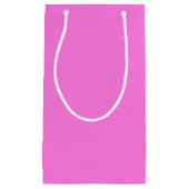淡いピ無地のンク スモールペーパーバッグ (正面)