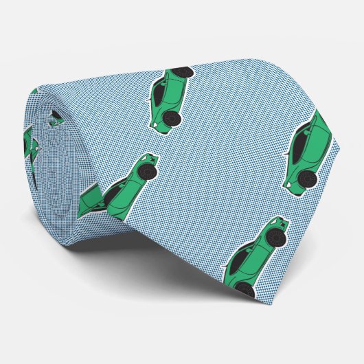 淡いブルーか緑BRZのタイ- ネクタイ (ロール)