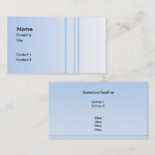 淡いブルーのシンプルでエレガントな設計 名刺 (正面/裏面)