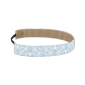淡いブルーのダマスク織 アスレチックヘッドバンド (左)